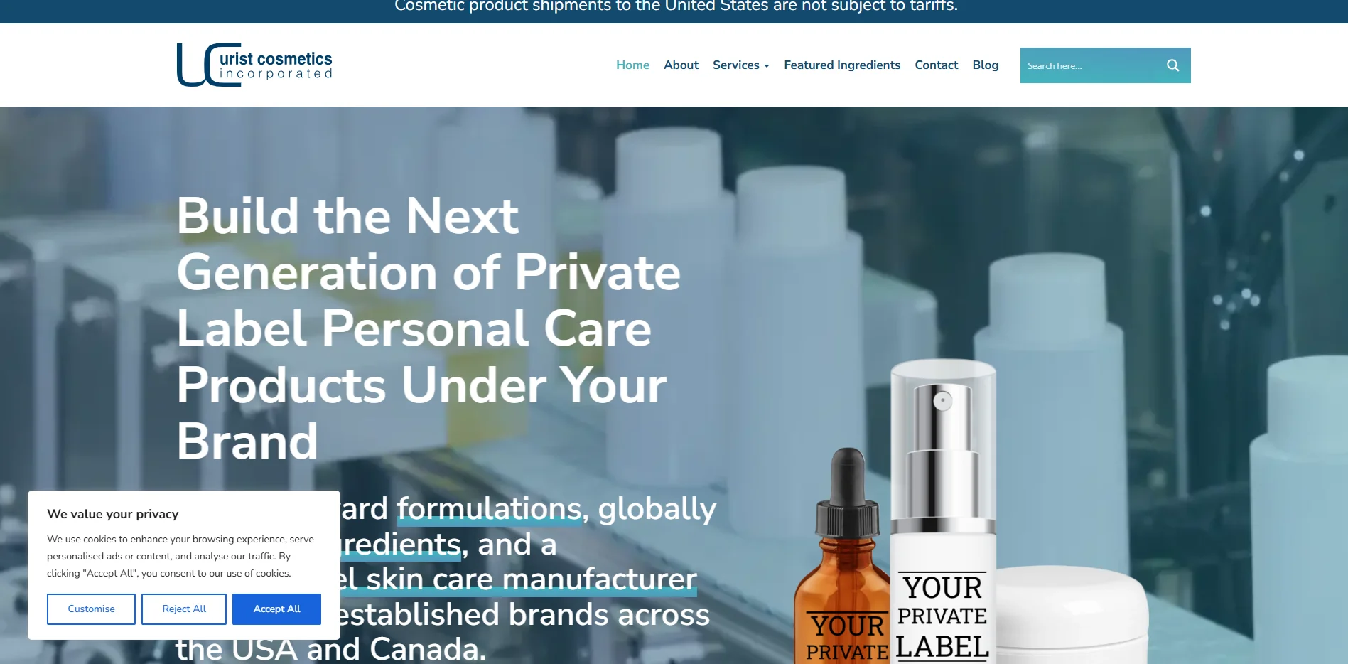 Third-Party Skin Care Manufacturers for Private Label Brands